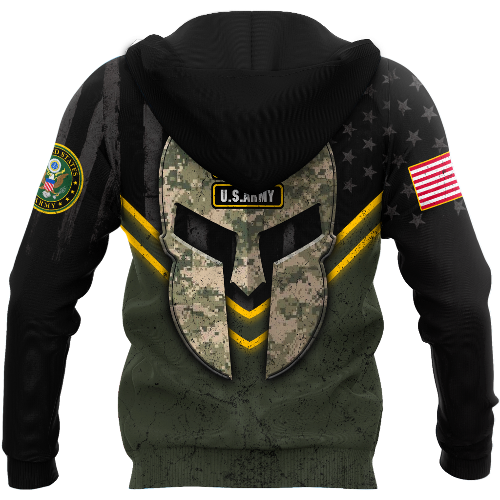 Spartan Soldier US Veteran 3D All Over Printed Shirt Hoodie Pi21082002