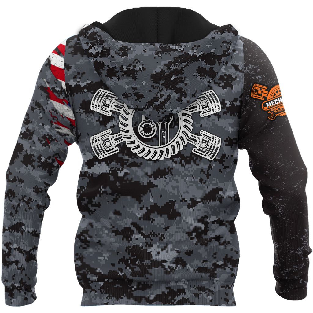 Mechanic Camo 3D All Over Printed Hoodie For Men and Women TN