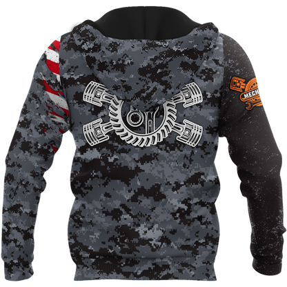 Mechanic Camo 3D All Over Printed Hoodie For Men and Women TN