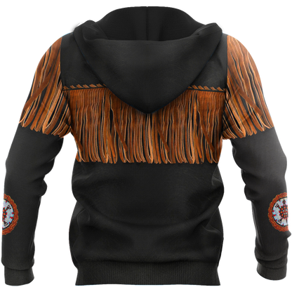Cowboy Jacket No2 Cosplay 3D Over Printed Unisex Deluxe Hoodie ML