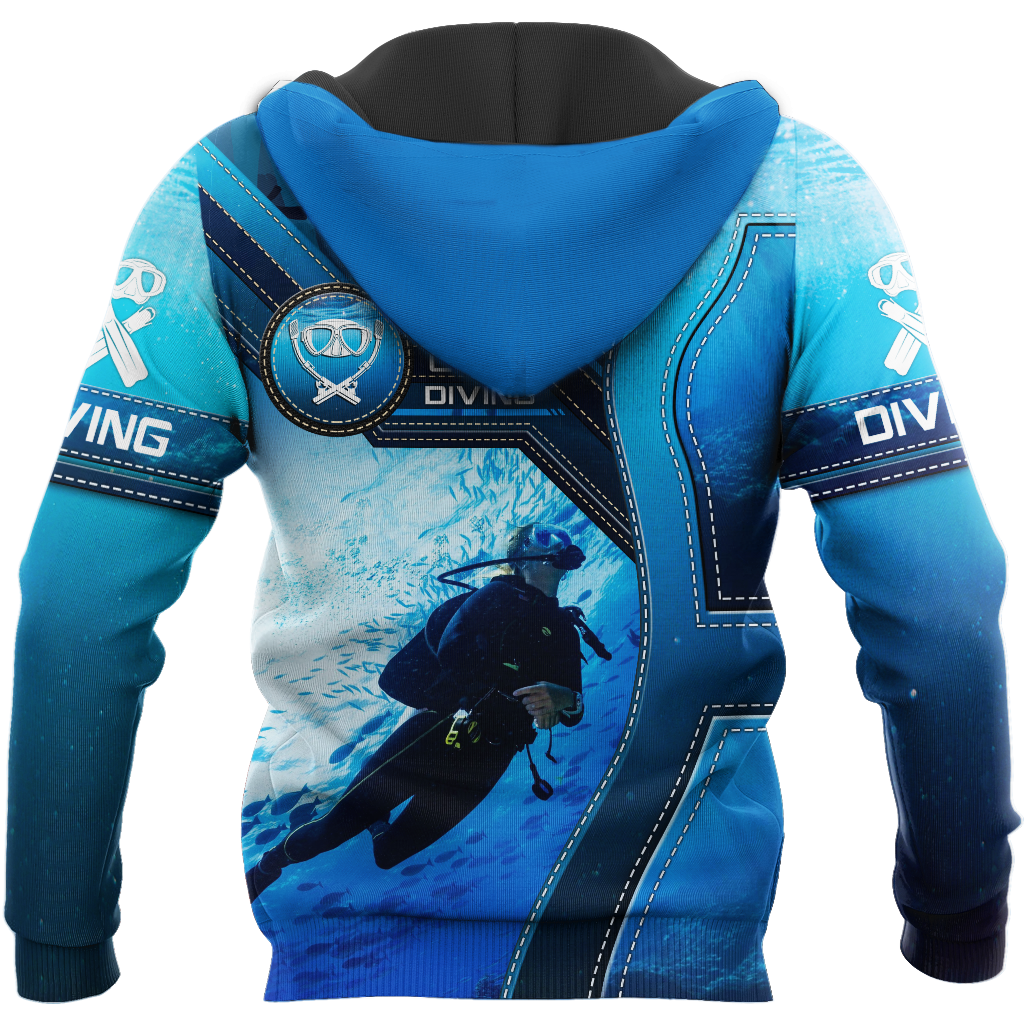 Scuba Diving 3D All Over Printed Shirts For Men and Women - Amaze Style™-ALL OVER PRINT HOODIES