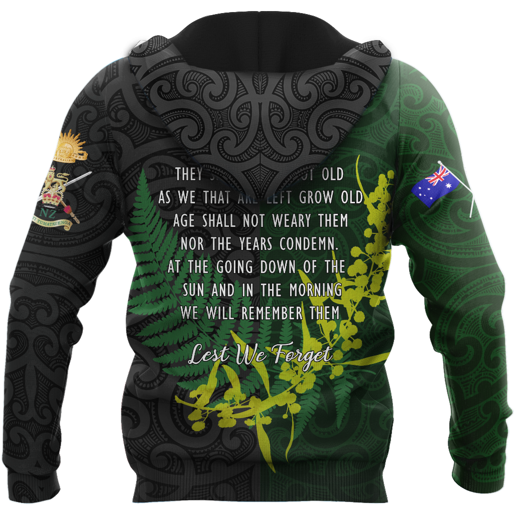 Tmarc Tee The ode Anzac day Kiwi and Australia Soldier 3D print shirts