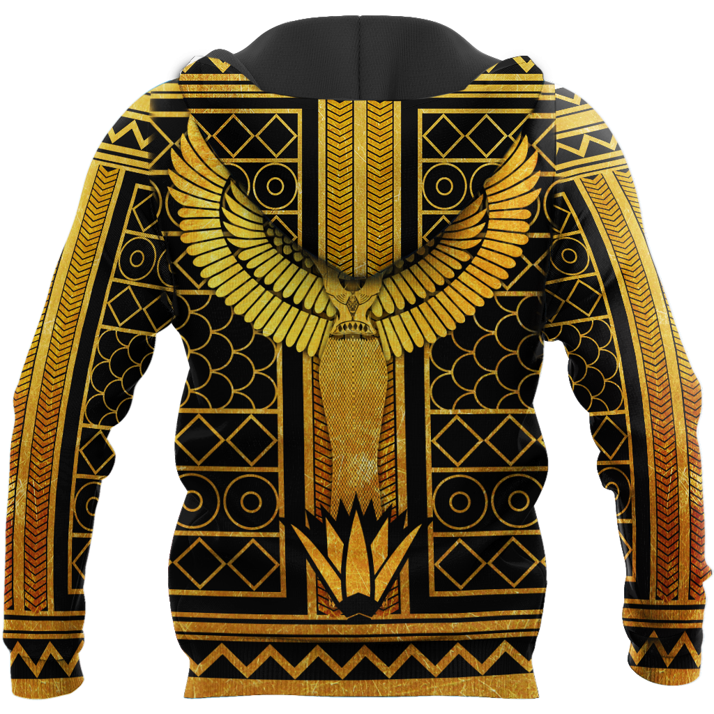 Queen of Egyptian Hoodie Over Printed for Men and Women