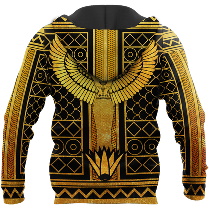 Queen of Egyptian Hoodie Over Printed for Men and Women