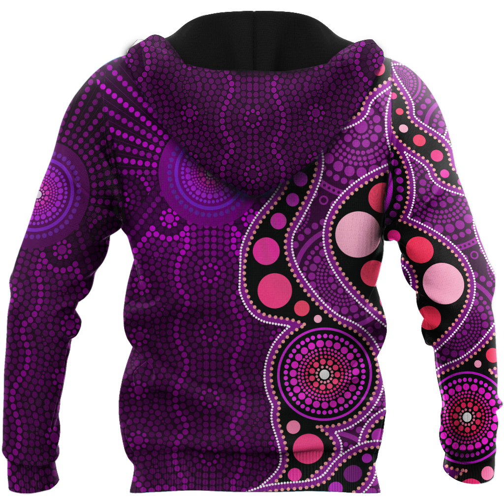 Aboriginal Australia Indigenous Purple The Lizard and The Sun shirts for men and women