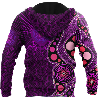 Aboriginal Australia Indigenous Purple The Lizard and The Sun shirts for men and women