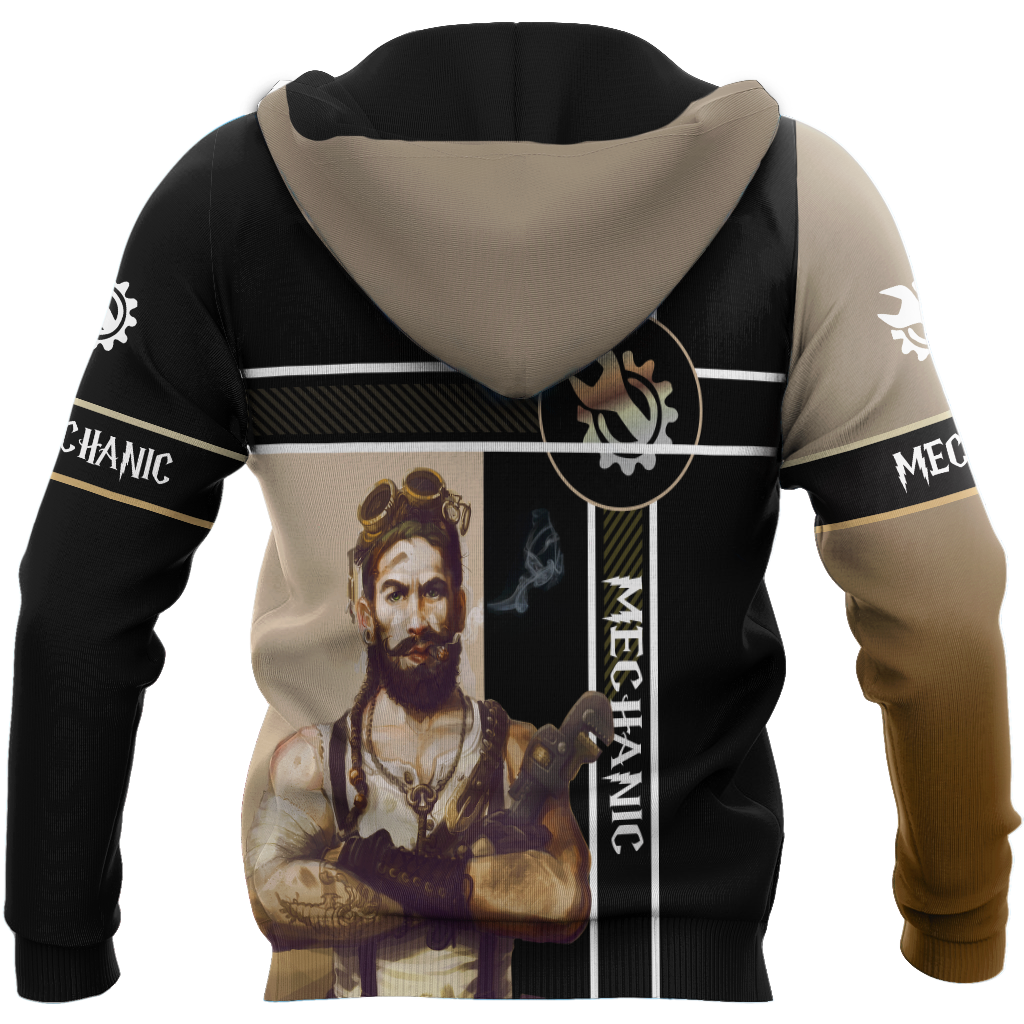 Mechanic Steampunk All Over Printed Hoodie For Men and Women TN