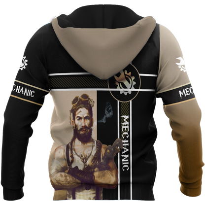 Mechanic Steampunk All Over Printed Hoodie For Men and Women TN