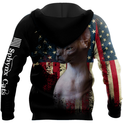 American Sphynx cat 3D printed shirts for men and women