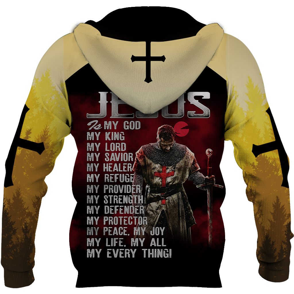Knight God Jesus 3D All Over Printed Shirt Hoodie For Men And Women JJ240301 - Amaze Style™-Apparel