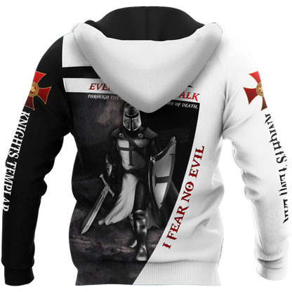 Premium Knight Templar I Fear No Evil All Over Printed Shirts For Men And Women MEI