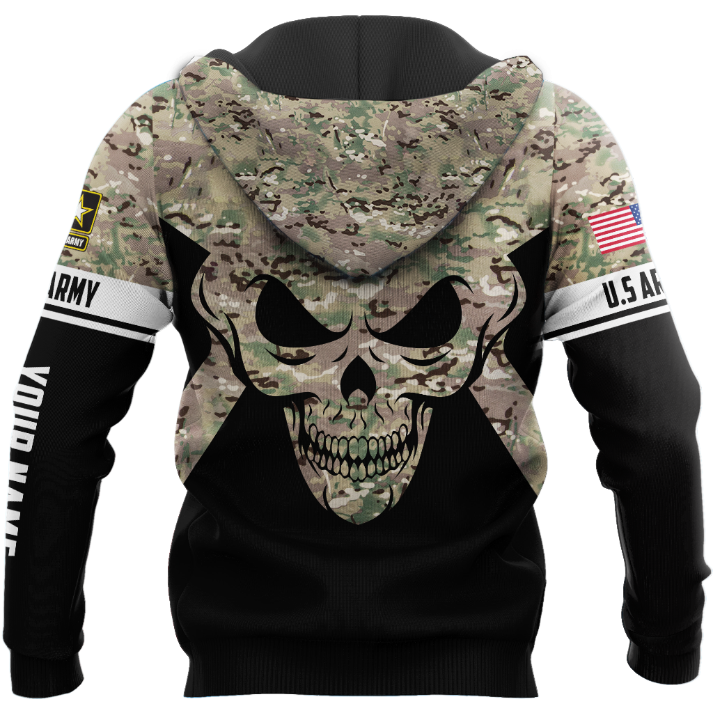 Soldier US Army Skull 3D All Over Printed Shirt Hoodie MP28082005