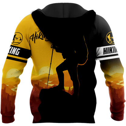 Hiking trails open sunset 3D all over printed shirts for men and women