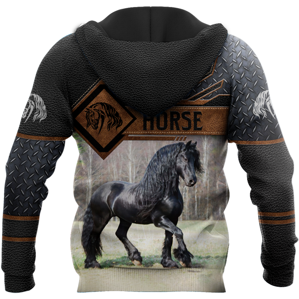 Premium Friesian Horse 3D All Over Printed Unisex Shirts