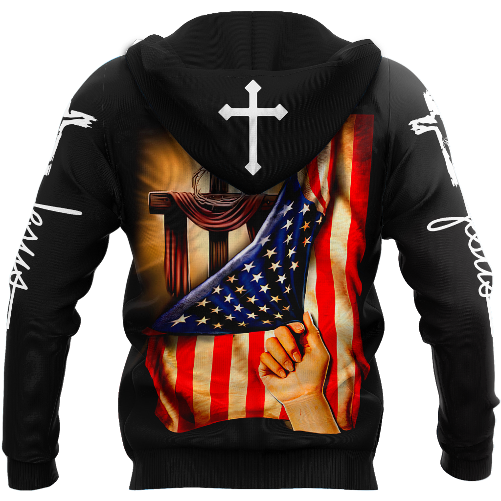 Jesus One Nation Under God 3D All Over Printed Shirts For Men and Women JJ080501 - Amaze Style™-Apparel