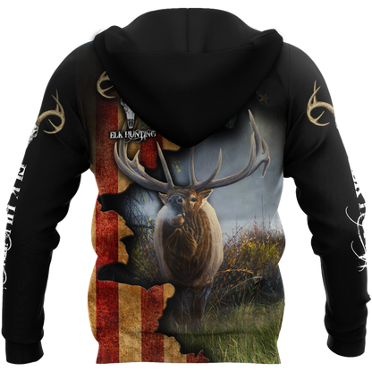 Pheasant Hunting Camo 3D Over Printed Unisex Deluxe Hoodie ML