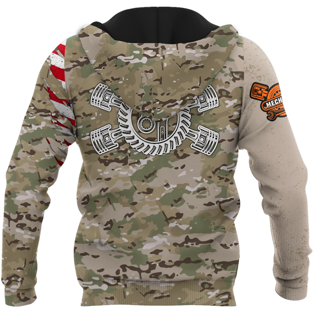 Mechanic Camo 3D All Over Printed Hoodie For Men and Women TN