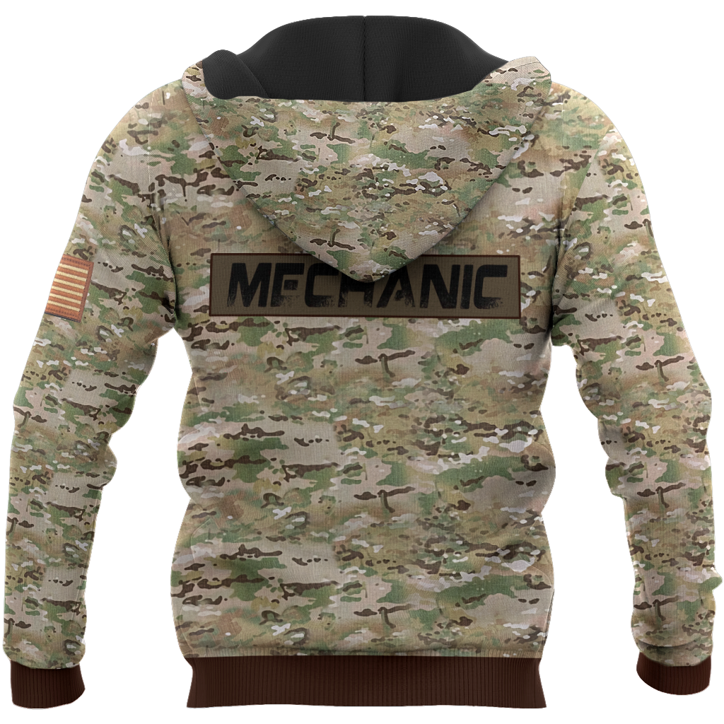Mechanic Camo 3D All Over Printed Hoodie For Men and Women TN