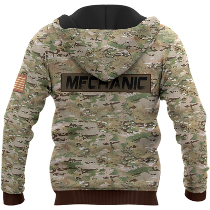 Mechanic Camo 3D All Over Printed Hoodie For Men and Women TN