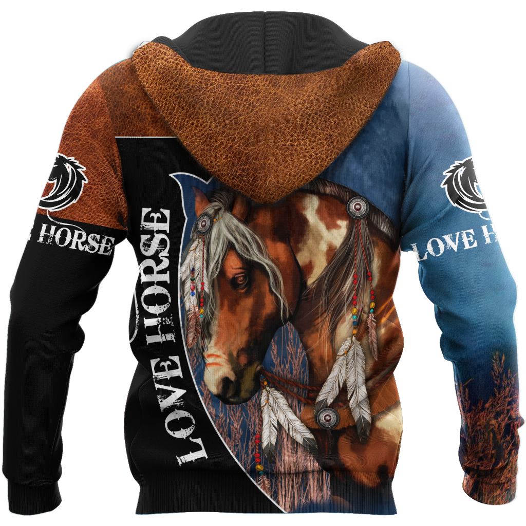 Love Beautiful Horse 3D All Over Printed Shirts TR0905202 - Amaze Style™-Apparel