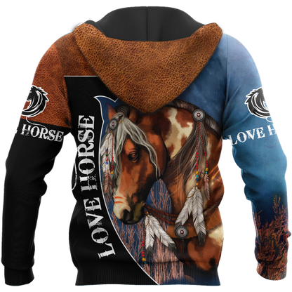 Love Beautiful Horse 3D All Over Printed Shirts TR0905202 - Amaze Style™-Apparel
