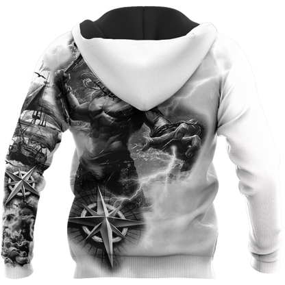 Poseidon Tattoo 3D All Over Printed Shirts HAC040601