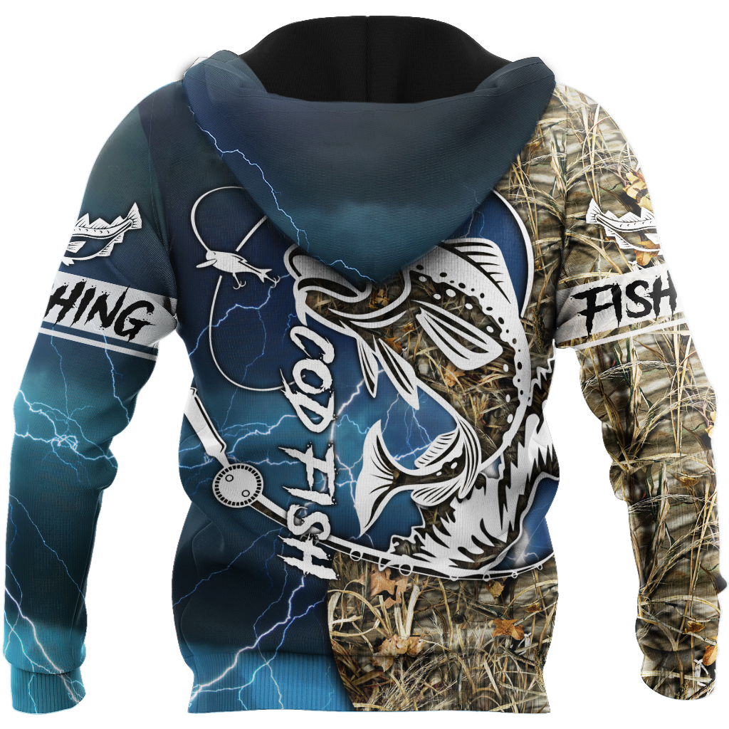 Cod fishing Sport Camo Tattoos 3d all over shirt for men and women TR120302 - Amaze Style™-Apparel