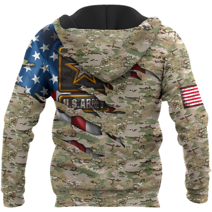 US Army Veteran 3D All Over Printed Hoodie Shirt HAC150905