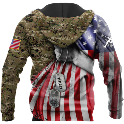 US Air Force tag Custom name 3D shirts for men and women Proud Military