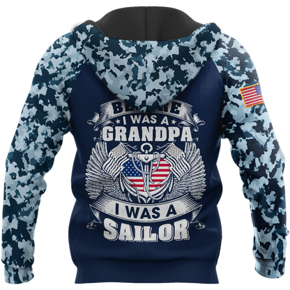 All Over Printed Navy Veteran Hoodie TR2808203-MEI