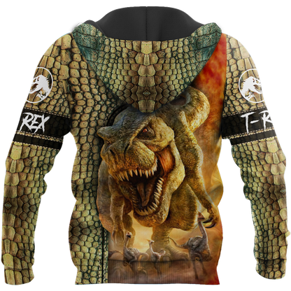Dinosaur T-rex Skin 3D all over printed shirts