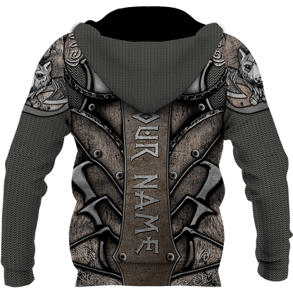Fenrir Wolf Viking Custom Name - Amaze Style™-Apparel