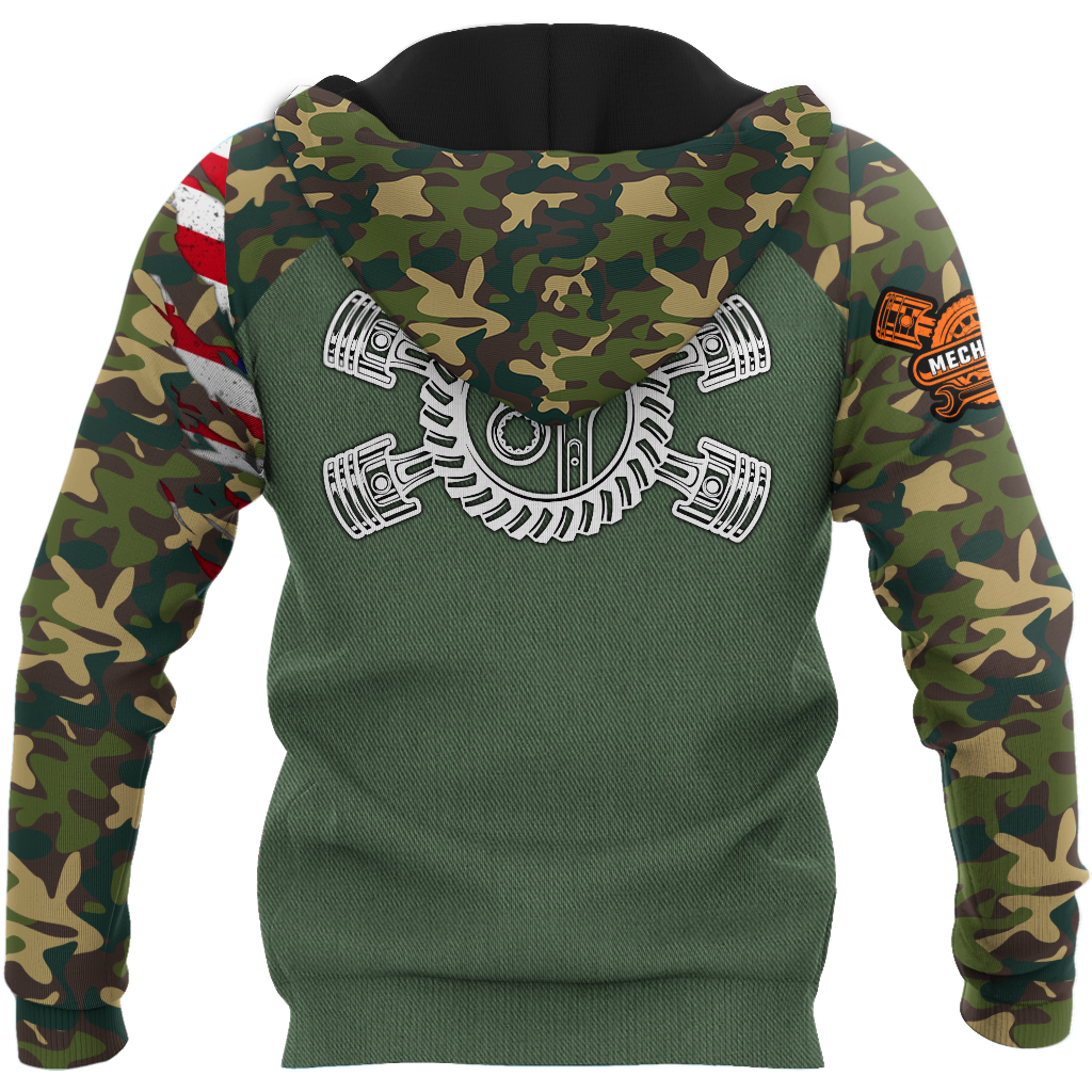 Mechanic Camo 3D All Over Printed Hoodie For Men and Women TN