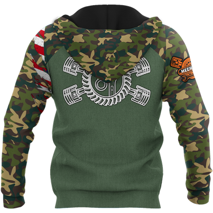 Mechanic Camo 3D All Over Printed Hoodie For Men and Women TN