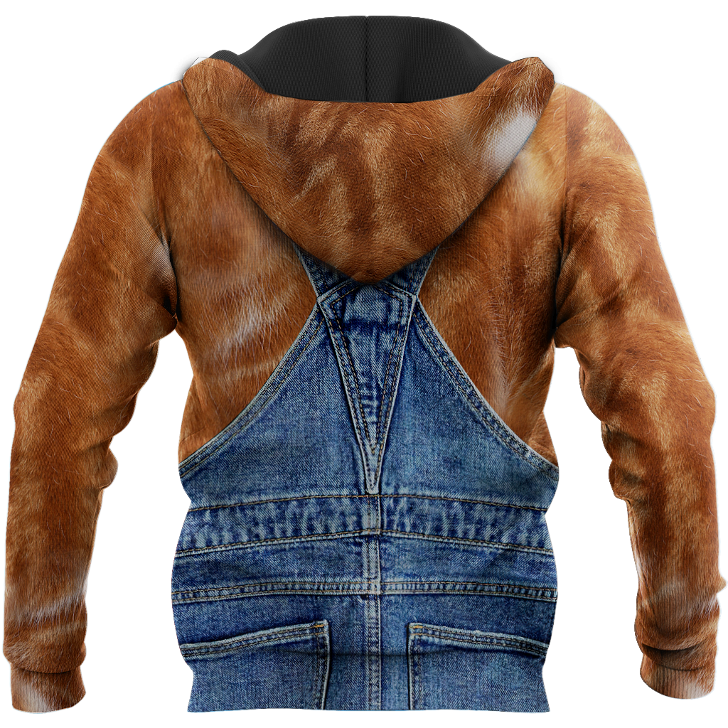 Love Cat cover Exotic Shorthair face hair 3D all over shirts