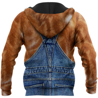 Love Cat cover Exotic Shorthair face hair 3D all over shirts