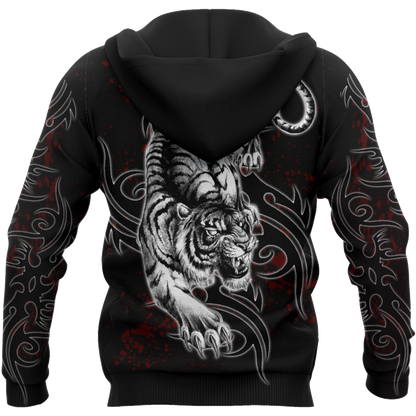 Tattoo White Tiger  3D All Over Printed Unisex Shirts