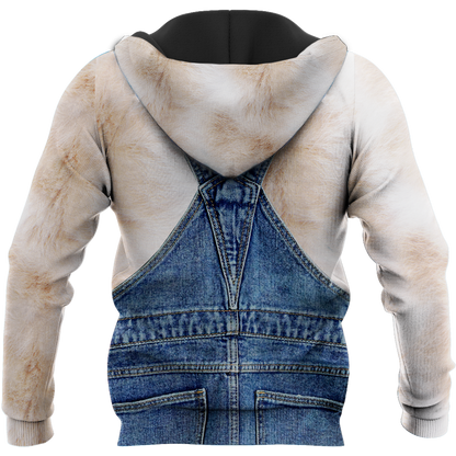 Love Cat cover Ragdoll face hair 3D all over shirt for women