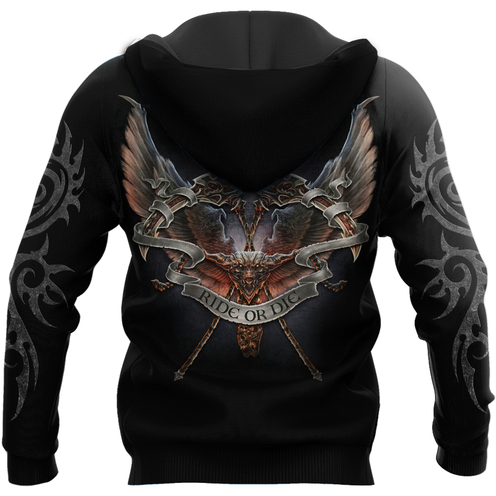 Ride or die 3D All Over Printed Shirts and short for Men and Women PL