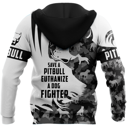 Save A Pit Bull Euthanize A Dog Fighter Hoodie Shirt for Men and Women TR0810202