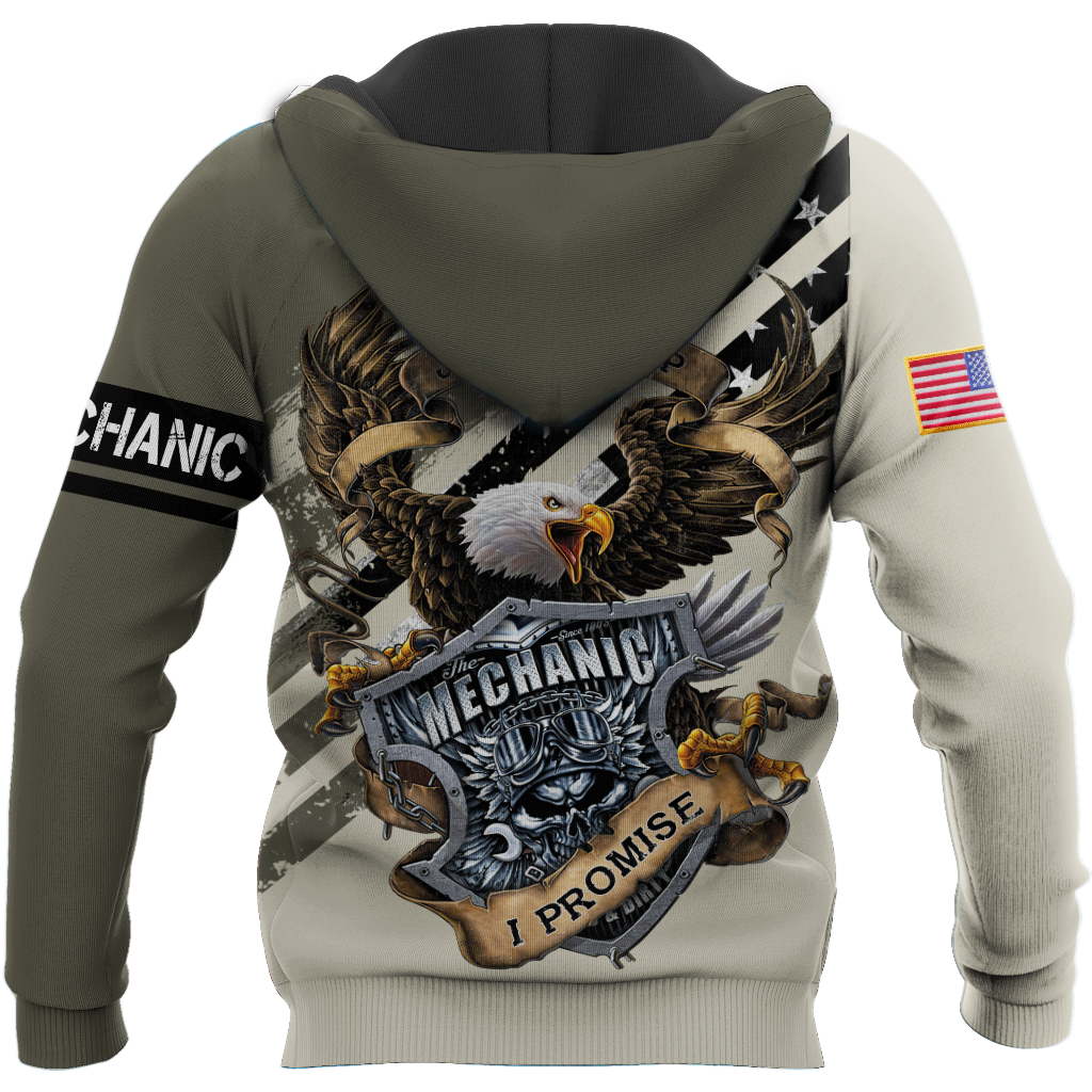 Mechanic All Over Printed Hoodie For Men and Women TN
