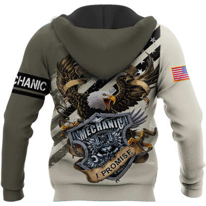 Mechanic All Over Printed Hoodie For Men and Women TN