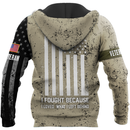 Veteran US Army Eagle in my heart 3D shirts for men and women Proud Military