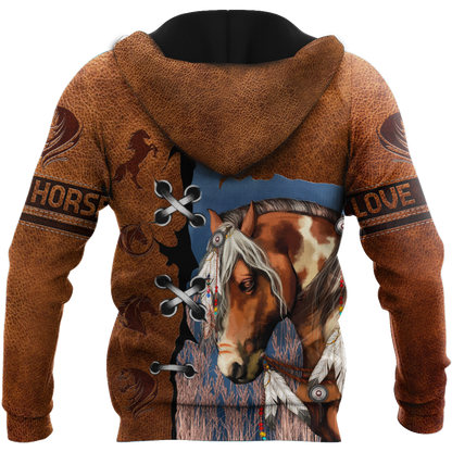 Brown Horse 3D All Over Printed Shirts TR1606201S