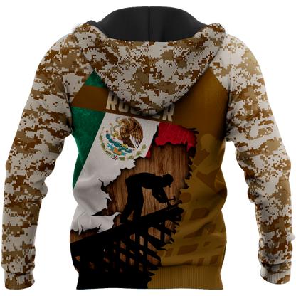 Premium Unisex All Over Printed Mexican Roofer Shirts MEI