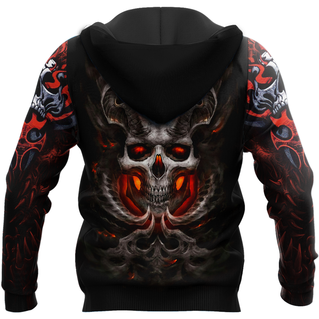 Premium Unisex All Over Printed Confronting Skulls Shirts MEI