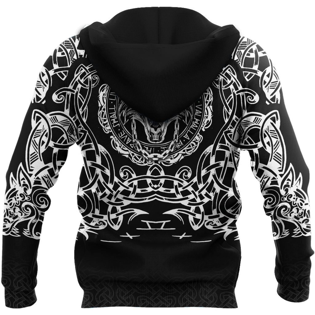 Fenrir Viking 3D Over Printed Hoodie for Men and Women-ML