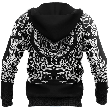 Fenrir Viking 3D Over Printed Hoodie for Men and Women-ML