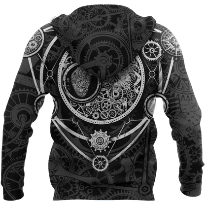 Steampunk Heart of Mechanic 3D Over Printed Hoodie for Men and Women-ML