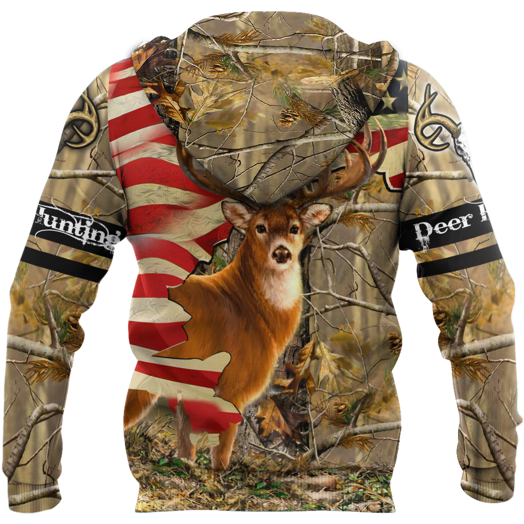 Deer Hunting America Flag 3D All Over Printed Shirts HHT11092032-LAM